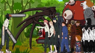 Chainsaw Man, Aki, Makima, Katana Man, Power Vs Choo Choo Charles, Tomato Devil – Drawing Cartoon2.