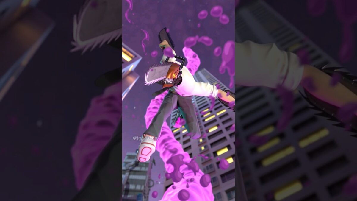 I spent 2 weeks making 24 second of 3d animation – Chainsaw man animated in 3d.