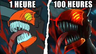 J’ai Animé CHAINSAW MAN en 1 Heure VS 100 Heures !