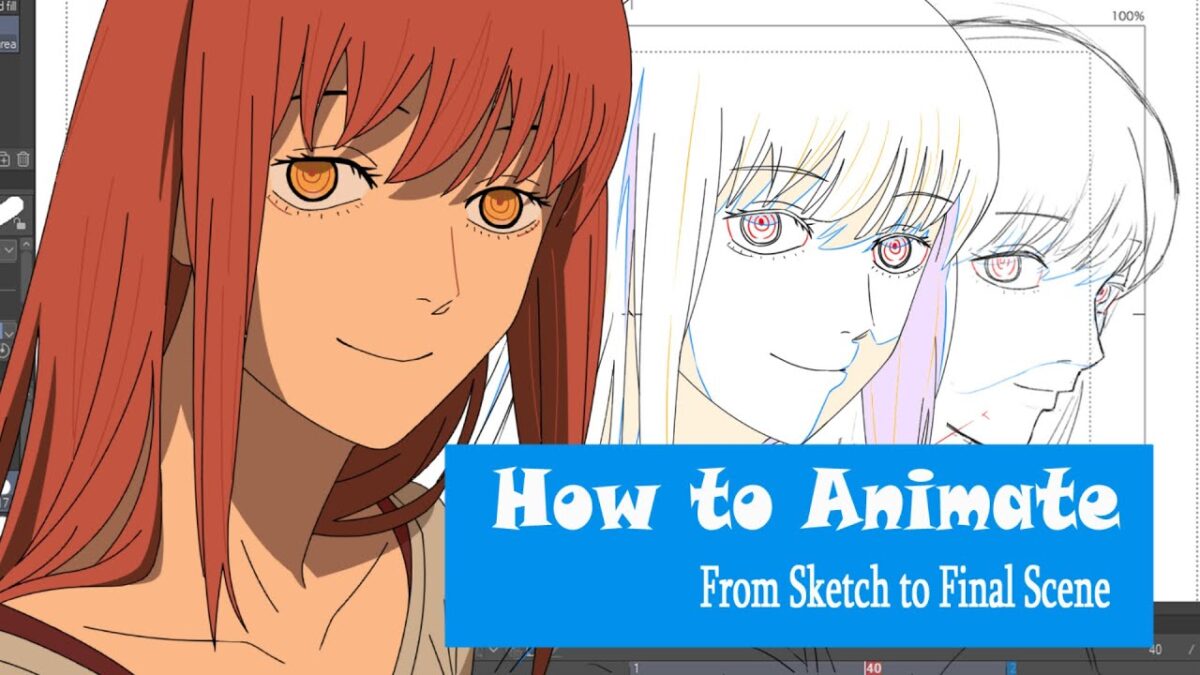 Trying to Animate Makima-Chainsaw Man  | From Sketch to Final Scene(How I Learned To Animate  #6)