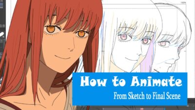 Trying to Animate Makima-Chainsaw Man  | From Sketch to Final Scene(How I Learned To Animate  #6)