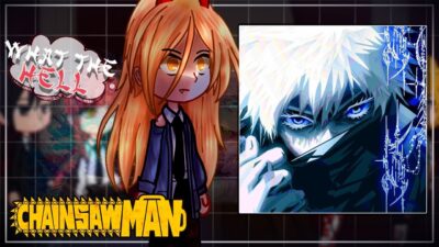 Chainsaw Man React to Gojo || Sukuna vs Gojo , Jujutsu kaisen || Gacha react [ENG/RUS]