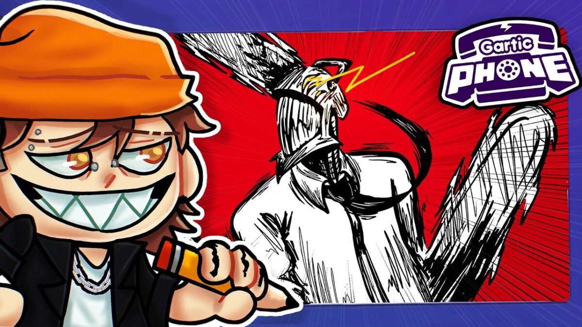 Fizemos uma ANIMAÇÃO de CHAINSAW MAN no GARTIC PHONE (Com Animadores)