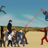 Animation:- battel of horror, slashers, creepy character|| cartoon cat, jason, michael, Freddy,chai