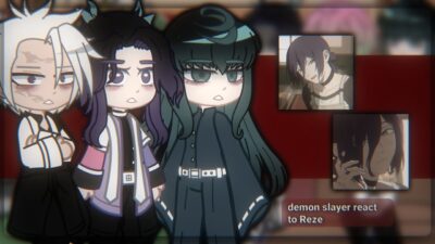 Demon Slayer react to chainsaw man || gacha club x chainsaw man x demon slayer | GACHA REACT TO