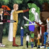 Goku – Saitama – Chainsaw Man – VEGETA – Udin Din Din Dun VS Hulk,Jason,IT,Chucky,Freddy,Scp096,Jeff