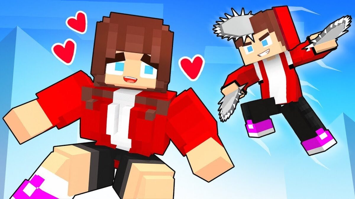 Strong JJ`s Sister and JJ CHAINSAW MAN – Maizen Minecraft Animation