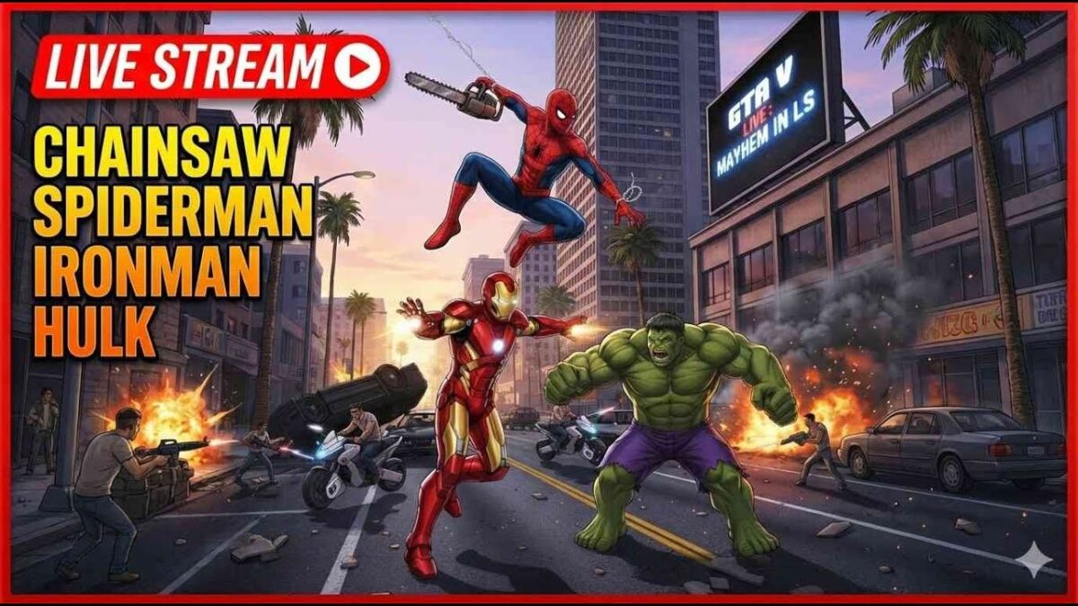 GTA V CHAINSAW MAN RAGDOLL SPIDERMAN HULK IRONMAN PART-13