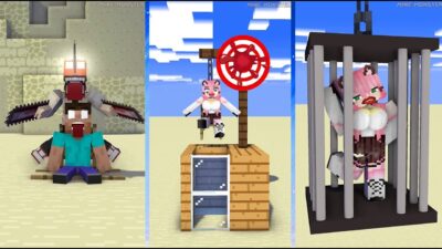 Help Herobrine Save from Vampire Girl, Chainsaw Man, Pomni | Minecraft Mix #minecraft
