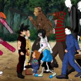 Chainsaw Man VS Pennywise,Jason,Leatherface,Chucky,Michael,Freddy,Scp 096,CartoonCat,SLENDERMAN,Jeff