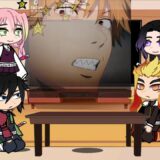 Hashiras react to giyuu as Denji | chainsaw man | Demon Slayer | Gacha life