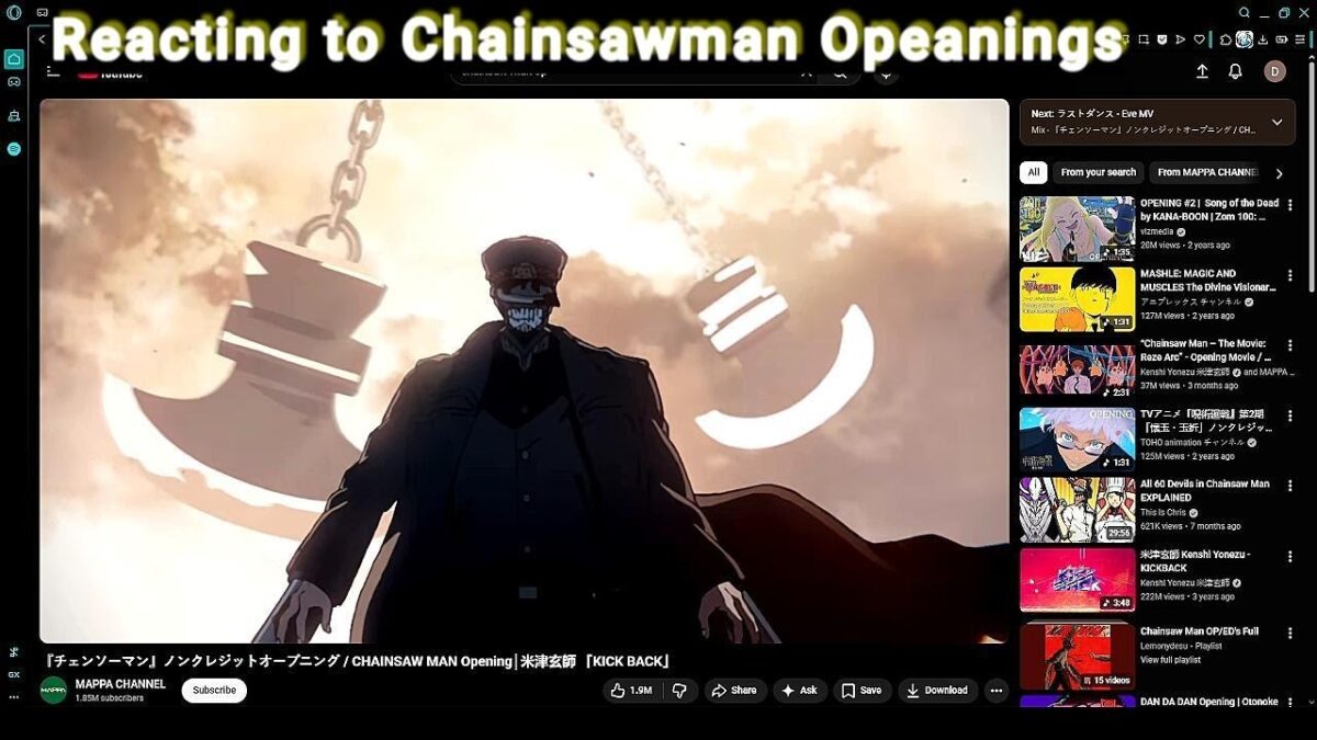 Reacting to the Chainsaw Man openings