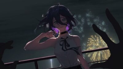 Reze Fireworks Scene 4K | Chainsaw Man Anime Live Wallpaper | Dark Aesthetic Loop