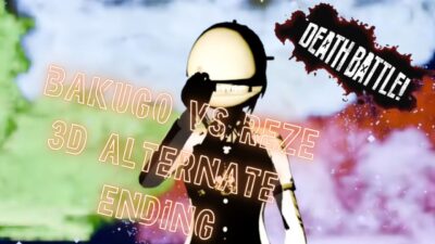 Bakugo vs Reze (My Hero Academia vs Chainsaw Man) I DEATH BATTLE 3D Alternate Ending