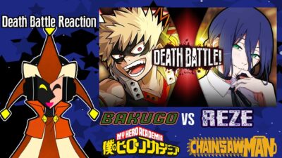 NamelessTomb Reacts to Bakugo VS Reze (My Hero Academia VS Chainsaw Man) – DEATH BATTLE! REACTION!