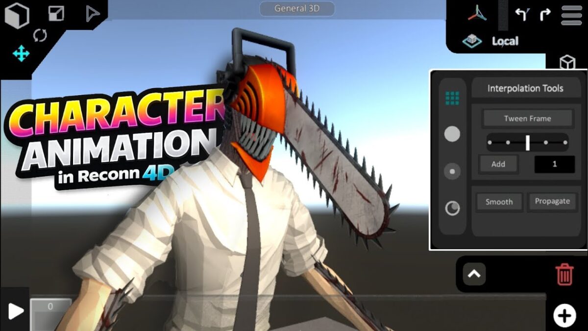 Character Animation in Reconn 4D v.1.74 | Time-lapse
