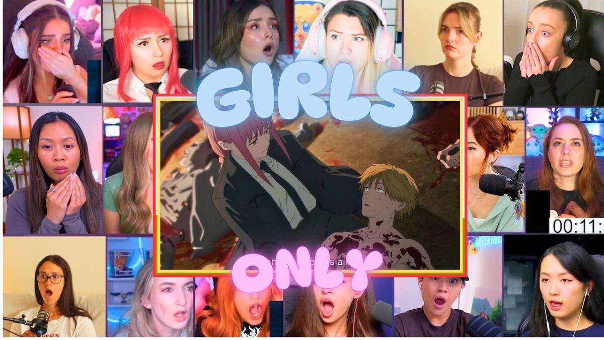 GIRLS ONLY INSANE FIRST EPISODE – CHAINSAW MAN EPISODE 1 GIRLS REACTION MASHUP チェンソーマン