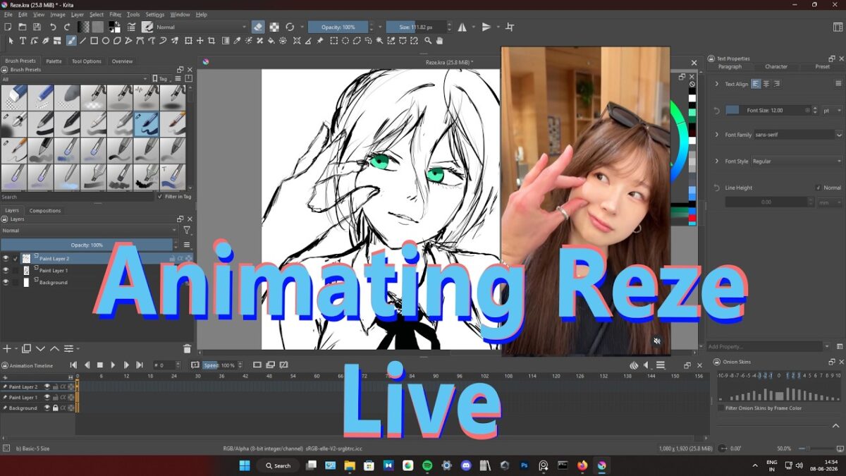 Animating Reze Live | Drawing & Animation Stream