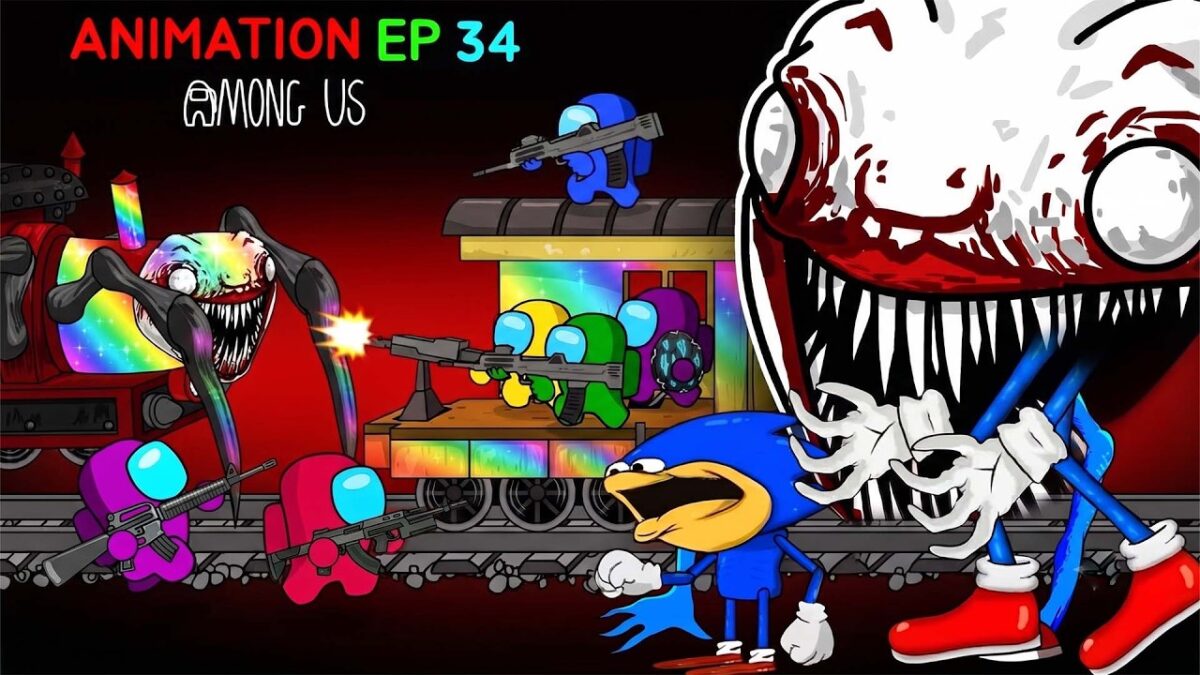 [어몽어스 Among Us] CHAINSAW Among Us & Choo Choo Charles Vs TITAN TV MAN – AMONG US FUNNY ANIMATION