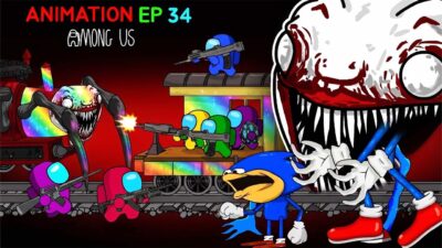 [어몽어스 Among Us] CHAINSAW Among Us & Choo Choo Charles Vs TITAN TV MAN – AMONG US FUNNY ANIMATION