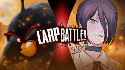 Bomb VS Reze (Angry Birds VS Chainsaw Man) | LARP BATTLE!
