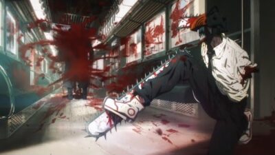 Chainsaw Man : Denji affronte Samurai Sword Dans un train et le découpe en deux