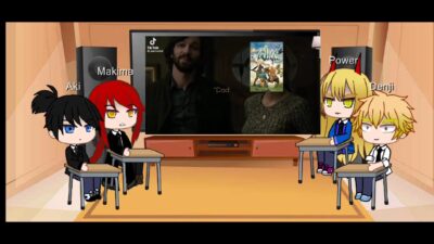 Chainsaw Man Reaction To Wakfu | Gacha Life Animation