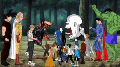 Goku – Chainsaw Man – Saitama VS DC,MARVEL VS scp 096″Sans”Michael”Freddy”Jason”Jeff”Chucky”IT”More+