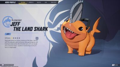 Pochita as Jeff the Land Shark (Chainsaw Man) — Marvel Rivals Mod