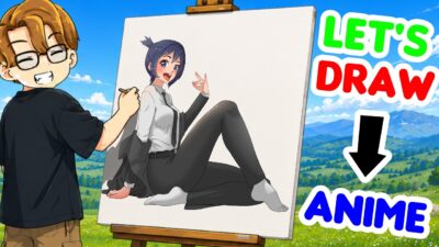 cara gambar Aki versi cewe anime #chainsawman , wip done fanart #aki 🗿 [ LIVE Draw Anime ]