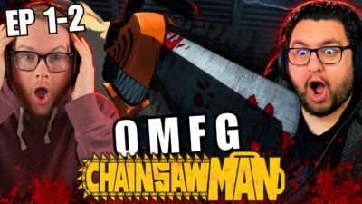 Chainsaw Man NOOBS React to Episodes 1-2 FOR THE FIRST TIME