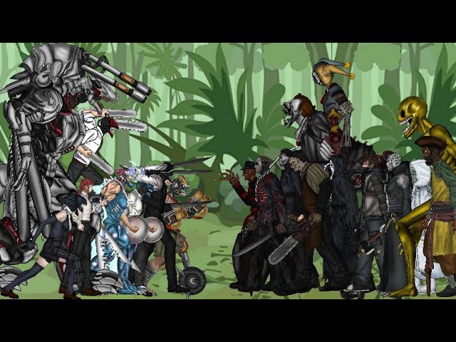 Chainsawman, makima, reze, katanaman vs slasher, Pennywise, the prototype, verity , pin head