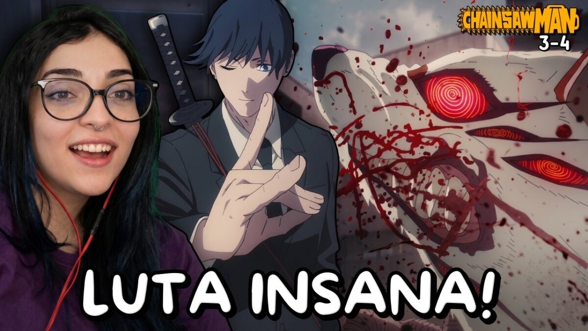 QUE ANIMAÇÃO LINDA! FerBR reage a CHAINSAW MAN (3-4)