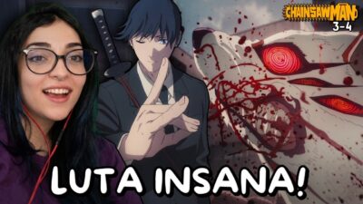 QUE ANIMAÇÃO LINDA! FerBR reage a CHAINSAW MAN (3-4)