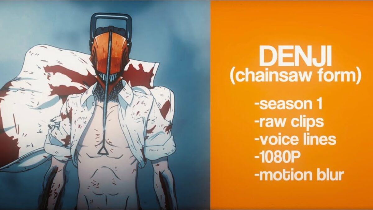 Denji (Chainsaw Form) Scenepack || Chainsaw Man || Raw Clips for Edits || DUB