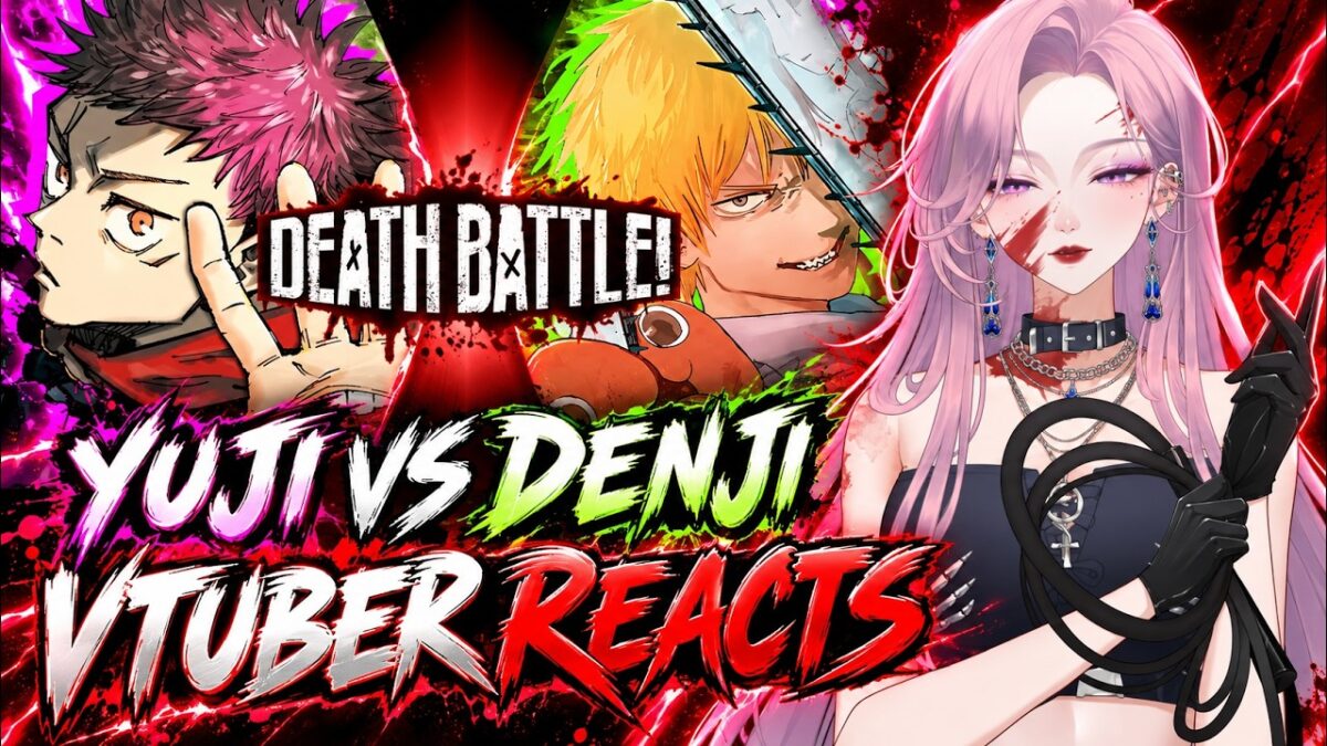 YOUTUBE TITLEVTuber REACTS to Yuji VS Denji (Jujutsu Kaisen VS Chainsaw Man) | DEATH BATTLE!